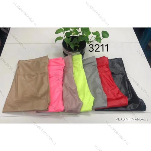 Legíny dlhé dámske (S-XL) TALIANSKÁ MÓDA IMM21Y-54A/DR XL-2XL čierna