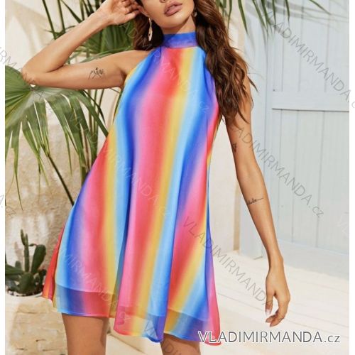 Šaty letné bez rukávov dámske (S / M ONE SIZE) TALIANSKÁ MÓDA IMWK21379
