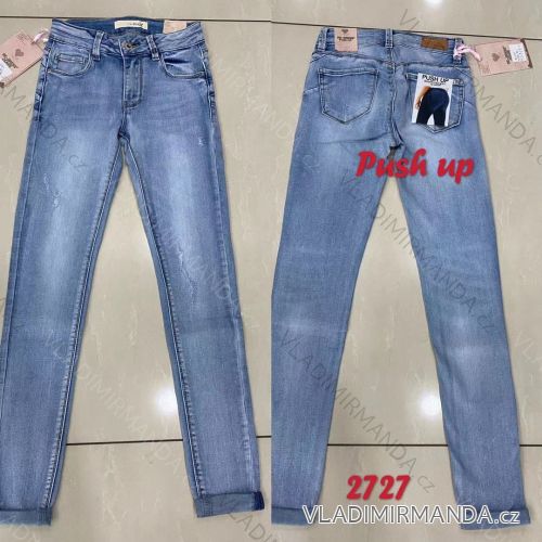 Rifle jeans push up dlhé dámske (XS-XL) RE-DRESS RED212727