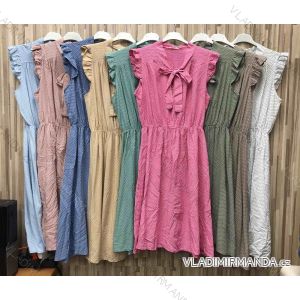 Šaty letné bez rukávov dámske (S / M ONE SIZE) TALIANSKÁ MÓDA IMWP21152