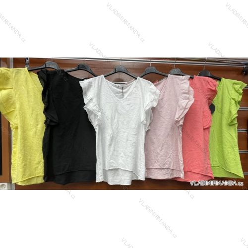 Tričko krátky rukáv dámske (S / M ONE SIZE) TALIANSKÁ MÓDA IMWB21020