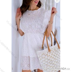 Šaty krajkové bavlnené bez rukávov dámske (S / M ONE SIZE) TALIANSKÁ MÓDA IMWA21225