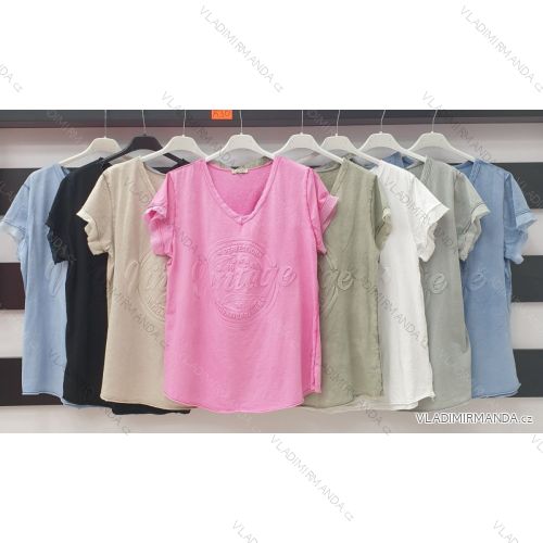 Tričko krátky rukáv dámske (S / M ONE SIZE) TALIANSKÁ MÓDA IMWA21252