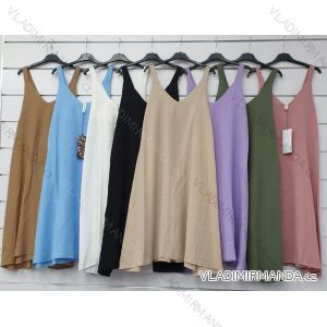 Šaty letné na ramienka dámske (S / M ONE SIZE) TALIANSKÁ MÓDA IMWA21284