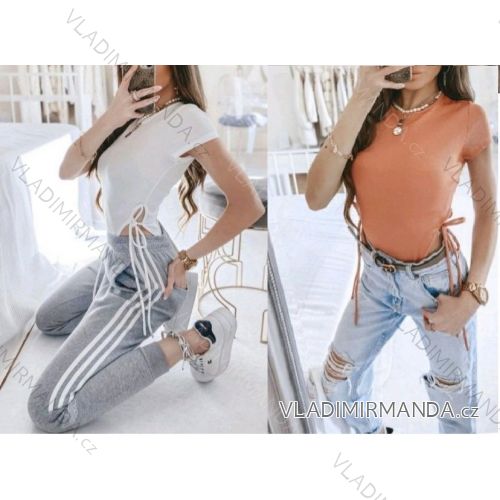 Body krátky rukáv dámske (S / M ONE SIZE) TALIANSKÁ MÓDA IMWA21316