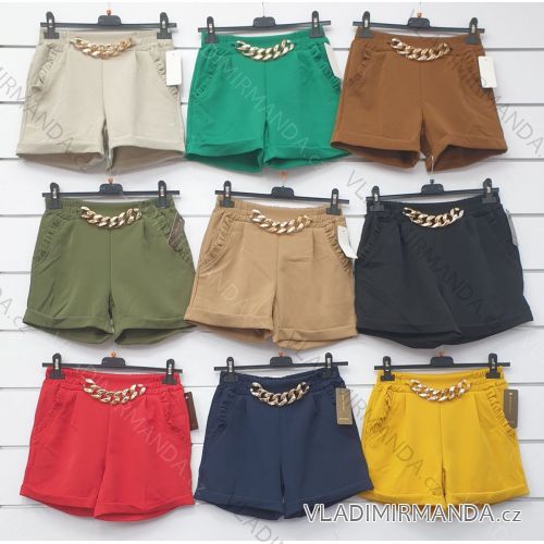 Kraťasy šortky elegantné dámske (S-2XL) TALIANSKÁ MÓDA IMWD212996
