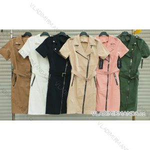 Šaty na zips jarnej krátky rukáv dámske (S-XL) TALIANSKA MODA IMWD213055