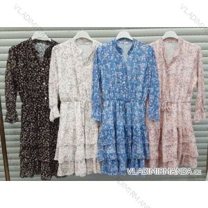 Šaty elegantné košeľové dlhý rukáv dámske (S / M ONE SIZE) TALIANSKÁ MÓDA IMWD213067