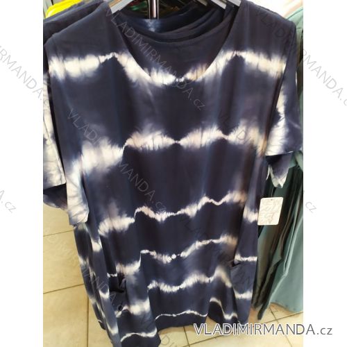 Šaty krátky rukáv dámske (L / XL ONE SIZE) TALIANSKÁ MÓDA IM721056