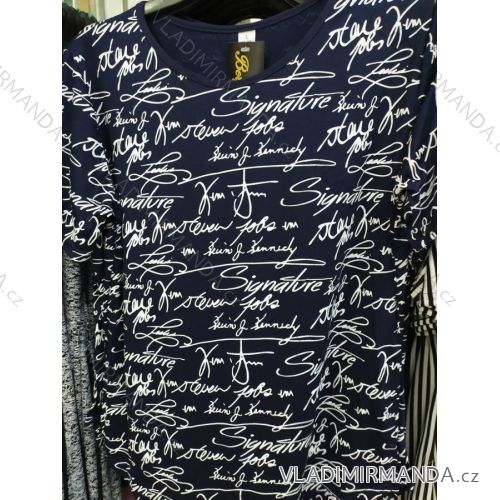 Šaty krátky rukáv dámske nadrozmerné (L-3XL) ERBOSSI PME21008