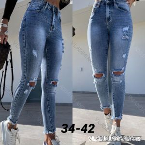 Rifle jeans dlhé dámske (34-42) JEANS JAW213259