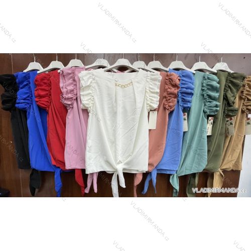 Tričko krátky rukáv dámske (S / M ONE SIZE) TALIANSKÁ MÓDA IMWD213267