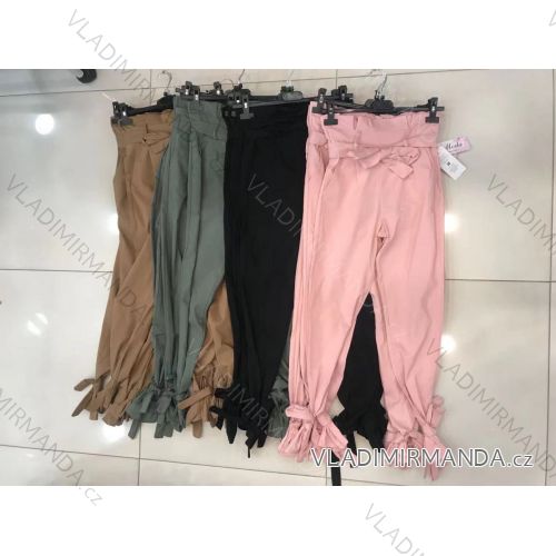 Nohavice elegantné dlhé dámske (S-XL) TALIANSKÁ MÓDA IMWD213294