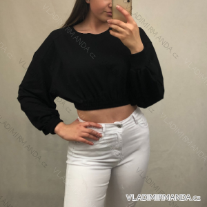 Mikina krátka dlhý rukáv (S / M ONE SIZE) TALIANSKÁ MÓDA IMM212683