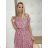 Šaty elegantné krátky rukáv dámske (S / M ONE SIZE) TALIANSKÁ MÓDA IMWK21B21067-3