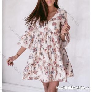 Šaty letné krátky rukáv dámske oversize (S / M / L ONE SIZE) TALIANSKÁ MÓDA IMWD213414