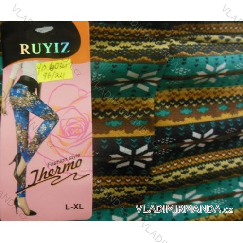 Legíny teplé thermo dlhé dámske nadrozmerné (l-3XL) RUYIZ YB-6034