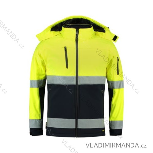 Bi-color EN ISO 20471 Softshell softshellová bunda unisex fluorescenčné žltá 4XL ADR-T529719