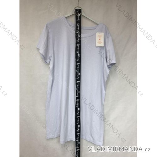 Šaty s opaskom krátky rukáv dámske (S / M ONE SIZE) TALIANSKÁ MÓDA IMWD212550/DR S / M one size biela