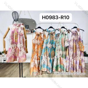 Šaty krátke letné na ramienka dámske (S / M ONE SIZE) TALIANSKÁ MÓDA IMM21H0983-R10