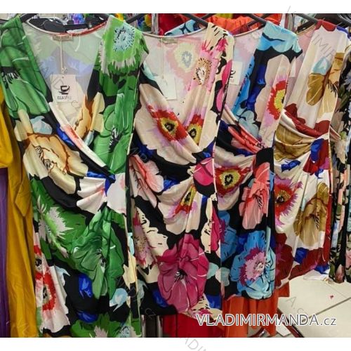 Šaty krátke letné IceCool bez rukávov dámske (S / M ONE SIZE) TALIANSKÁ MÓDA IMM21692