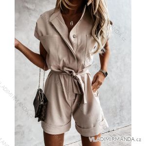 Overal krátky letná krátky rukáv dámsky (S / M ONE SIZE) TALIANSKÁ MÓDA IMM21733