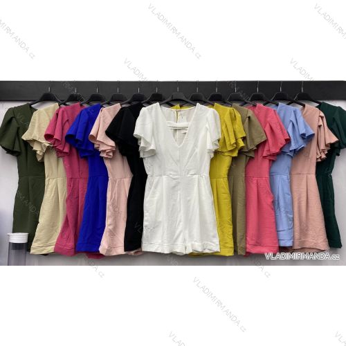 Overal krátky letná krátky rukáv dámsky (S / M ONE SIZE) TALIANSKÁ MÓDA IMWD213647