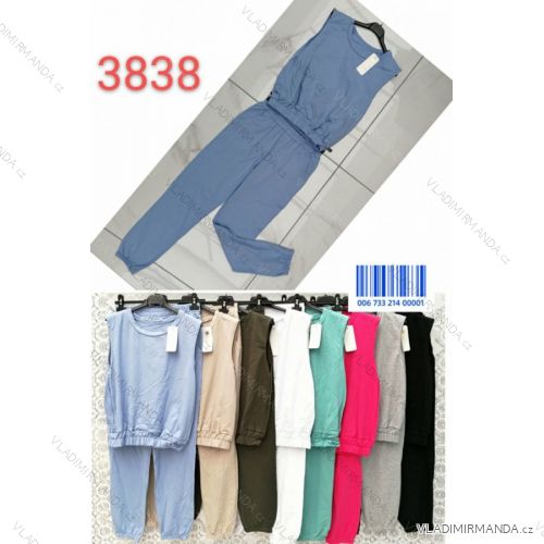 Súprava tunika bez rukávov a nohavice dámska (S / M ONE SIZE) TALIANSKÁ MÓDA IMWD213838