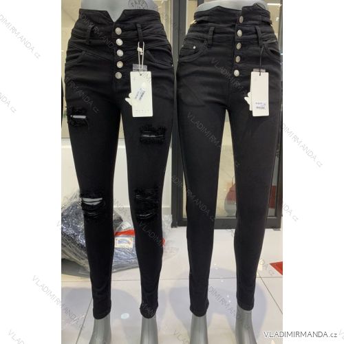 Rifle jeans dlhé vysoký pás dámske (XS-XL) M.SARA MSR213749