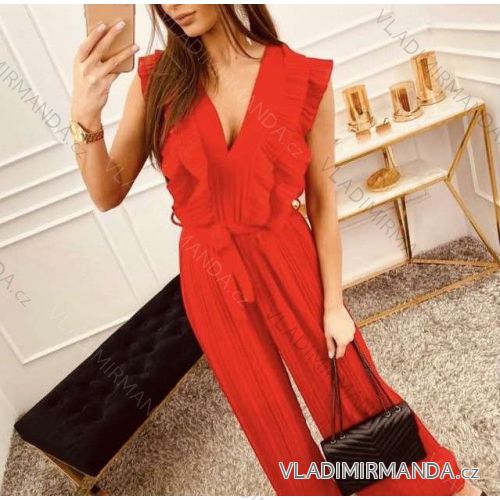 Overal elegantný dlhý bez rukávov dámsky (S / M ONE SIZE) TALIANSKÁ MÓDA IMWA21448
