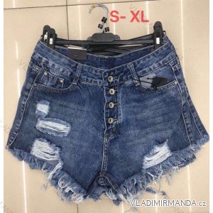 Kraťasy šortky riflové dámske (S-XL) TALIANSKÁ MÓDA IMWD214159