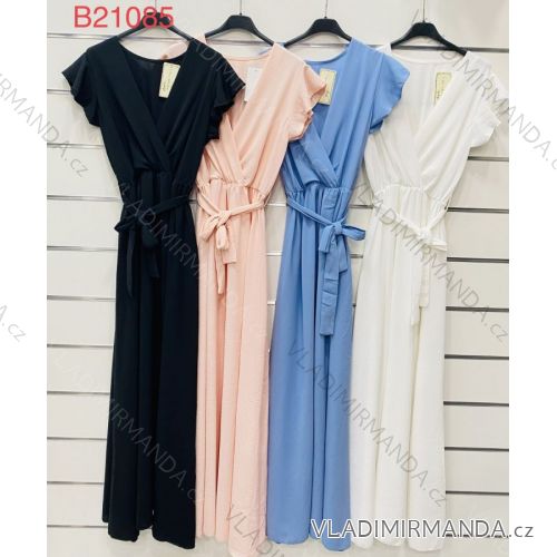 Šaty dlhé bez rukávov dámske (S / M ONE SIZE) TALIANSKÁ MÓDA IMWK23B21085