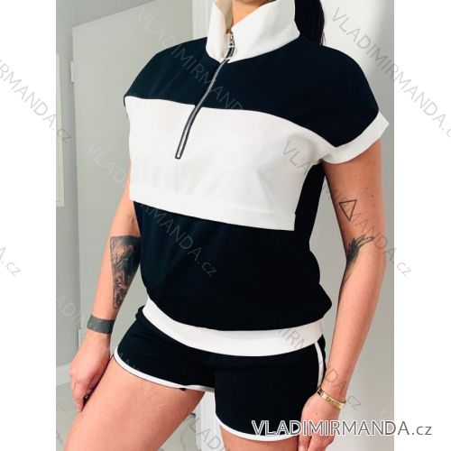 Súprava letné tričko a kraťasy dámska (S / M ONE SIZE) TALIANSKÁ MÓDA IMWK21454