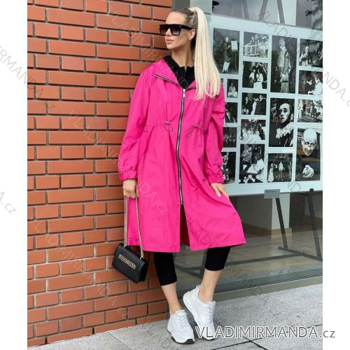 Kabát/Bunda prodloužená tenká jarní dámská (L/XL ONE SIZE) ITALSKÁ MÓDA IMWK21FL6276