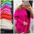 Sveter pletený dlhý rukáv dámsky (S / M / L ONE SIZE) TALIANSKÁ MÓDA IMWH213908