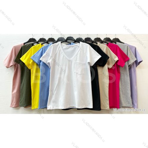 Tričko krátky rukáv dámske (S / M ONE SIZE) TALIANSKÁ MÓDA IMWD213957