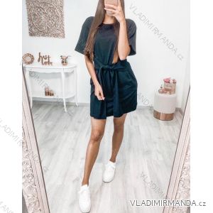 Šaty voľnočasové krátky rukáv dámske (S / M ONE SIZE) TALIANSKÁ MÓDA IMWD2139582