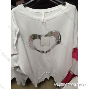 Šaty oversize krátky rukáv dámske (L/XL/2XL ONE SIZE) TALIANSKÁ MÓDA IMS21021