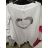 Šaty oversize krátky rukáv dámske (L/XL/2XL ONE SIZE) TALIANSKÁ MÓDA IMS21021