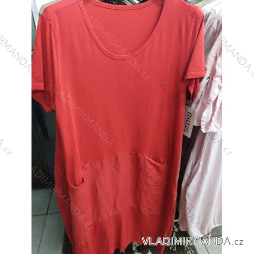 Tričko tunika šaty dámska (uni xl / 2xl) TALIANSKÁ MÓDA IM721109