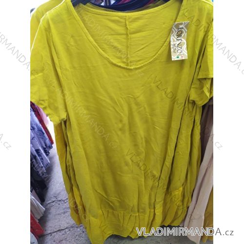 Tričko tunika šaty dámska (uni xl / 2xl) TALIANSKÁ MÓDA IM721111