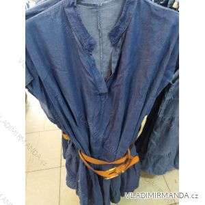 Šaty letní dámské riflové nadrozměr  (XL-XXL one size) ITALSKá MODA IM721124