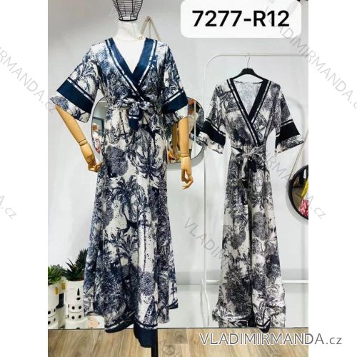 Župan dlhý letné 3/4 rukáv dámsky (S / M ONE SIZE) TALIANSKÁ MÓDA IMM217277-R12