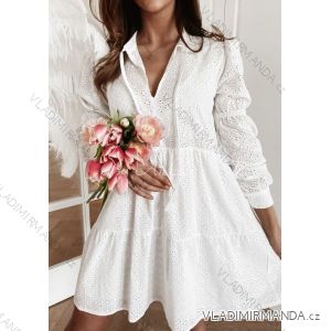 Šaty letné čipkované dlhý rukáv dámske (S / M ONE SIZE) TALIANSKÁ MÓDA IMWD214011