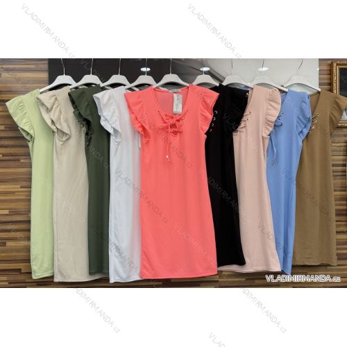 Šaty letné bez rukávov dámske (S / M ONE SIZE) TALIANSKÁ MÓDA IMWD214026