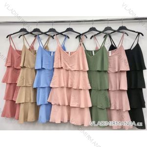 Šaty letné na ramienkach dámske (S / M ONE SIZE) TALIANSKÁ MÓDA IMWC214033