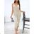 Overal dlhý elegantný na ramienka dámsky (S / M ONE SIZE) TALIANSKÁ MÓDA IMWA214054