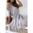 Šaty čipkované letné na ramienka dámske (S / M / L ONE SIZE) TALIANSKÁ MÓDA IMWM214332