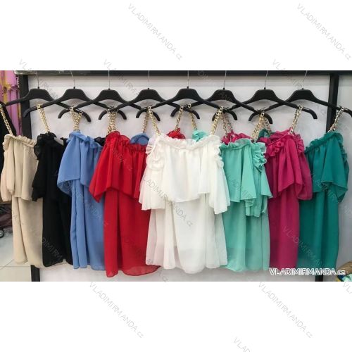Blúzka letné carmen dámska (S / M ONE SIZE) TALIANSKÁ MÓDA IMWE21277