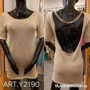 Šaty letné krátky rukáv dámske (S / M ONE SIZE) TALIANSKÁ MÓDA IMWE21287